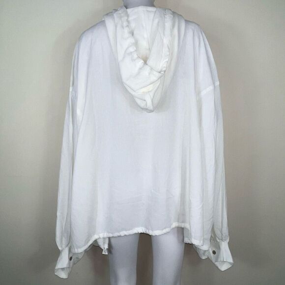 Heyson Dolman Sleeve Hooded Blouse with Drawstring Waist - Picture 11 of 13